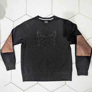 Billy Reid x Gibson Dover Crewneck Sweatshirt- Black- Size L-